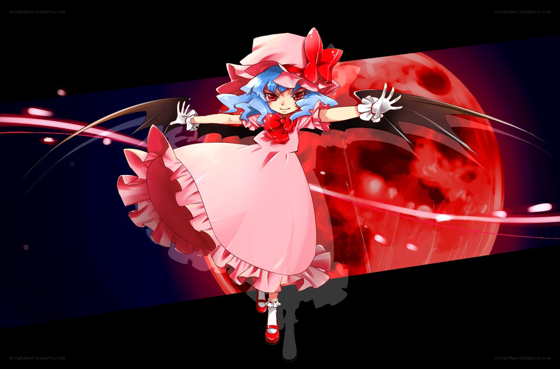 Reimu Hakurei with bat wings