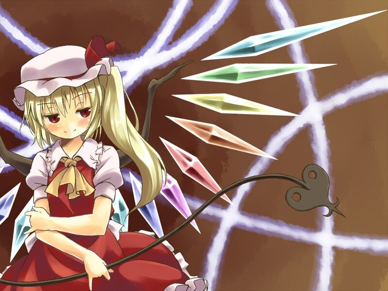 Reimu Hakurei with crystal shards