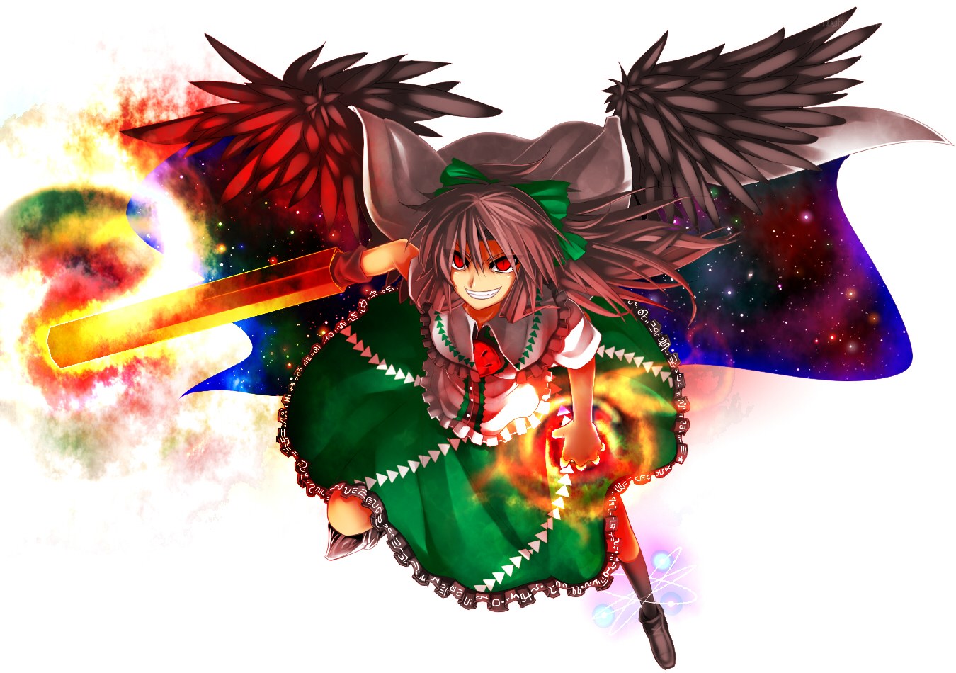 Reimu Hakurei with wings