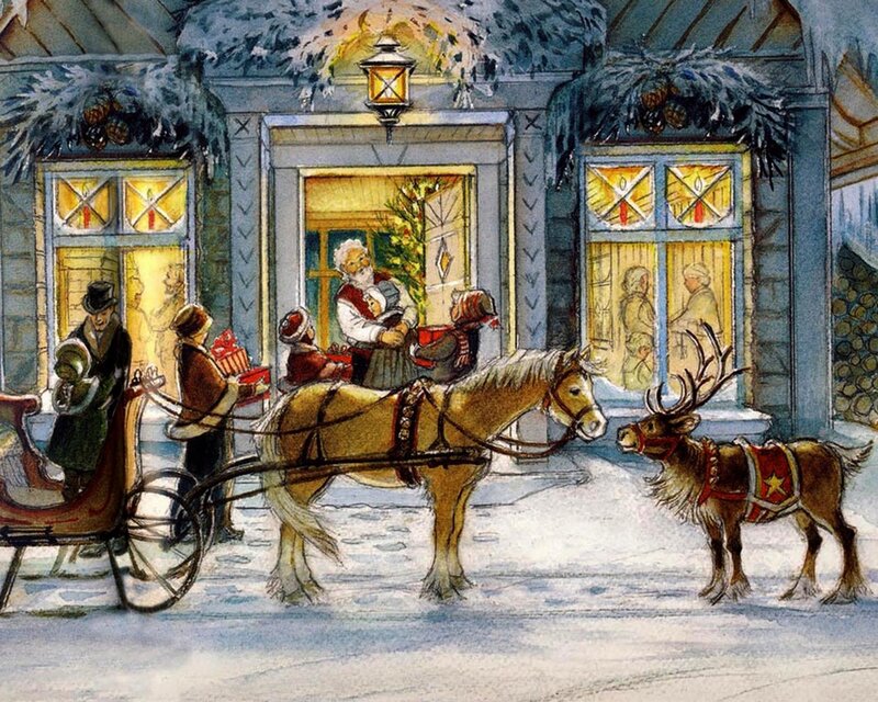 Reindeer and Horse