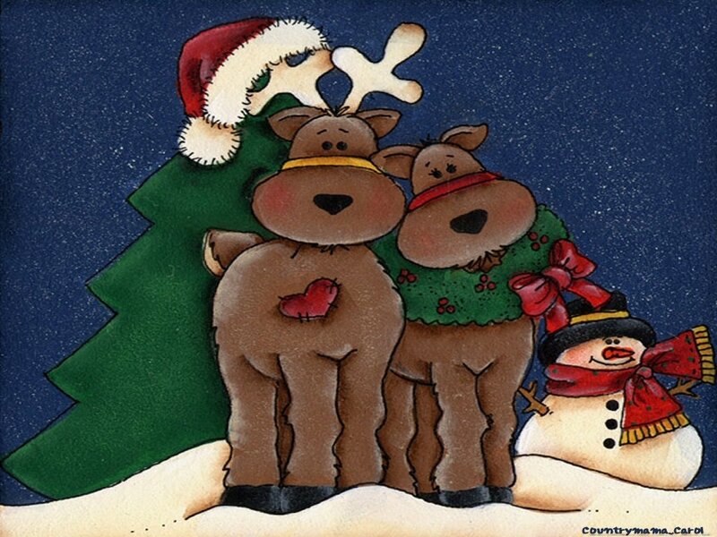 Reindeer and Snowman