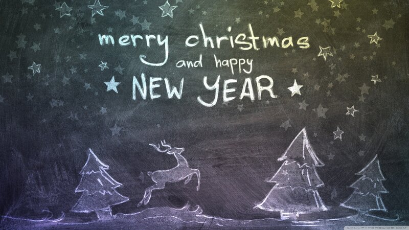 Reindeer and Trees — Black