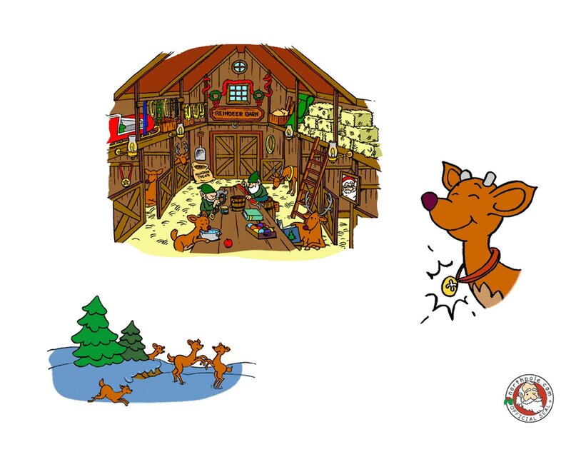 Reindeer in Barn