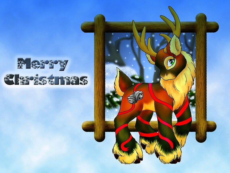 Reindeer in Harness