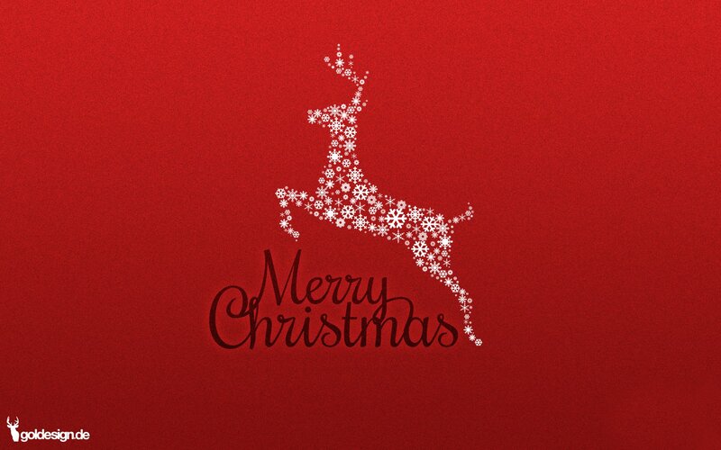 Reindeer Made of Snowflakes — Red, Festive, Winter, Vector Art