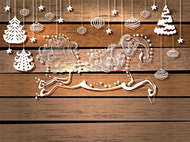 Reindeer on Wood