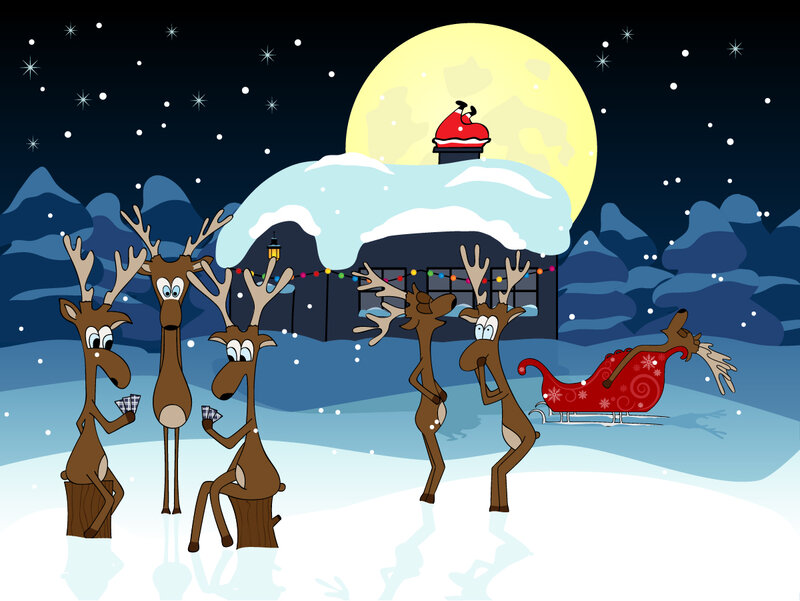 Reindeer Playing Cards