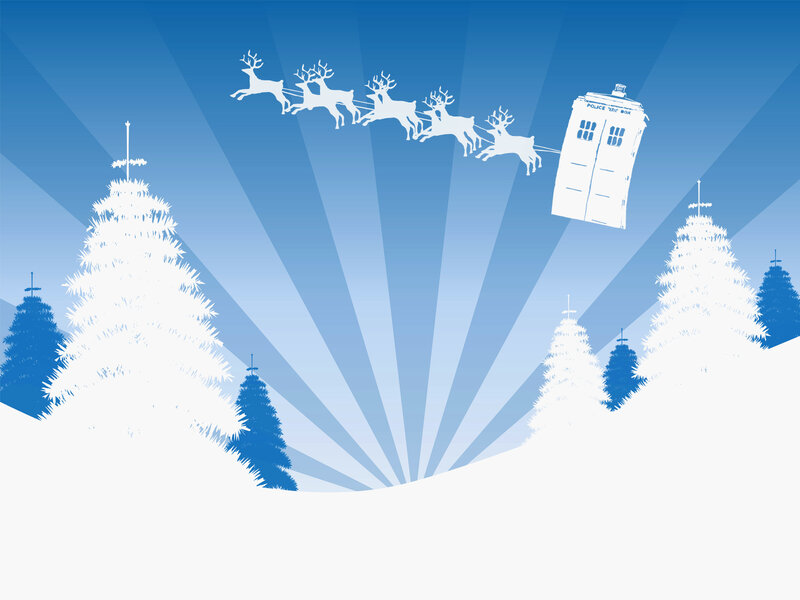 Reindeer Pulling TARDIS