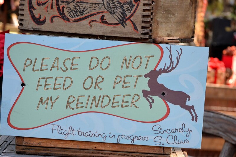 Reindeer Sign