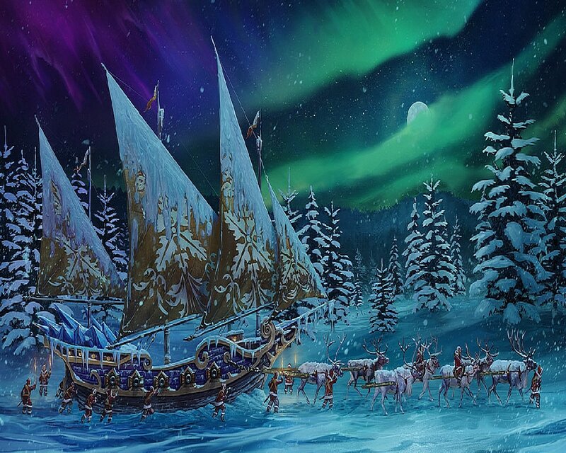 Reindeer Sled Team