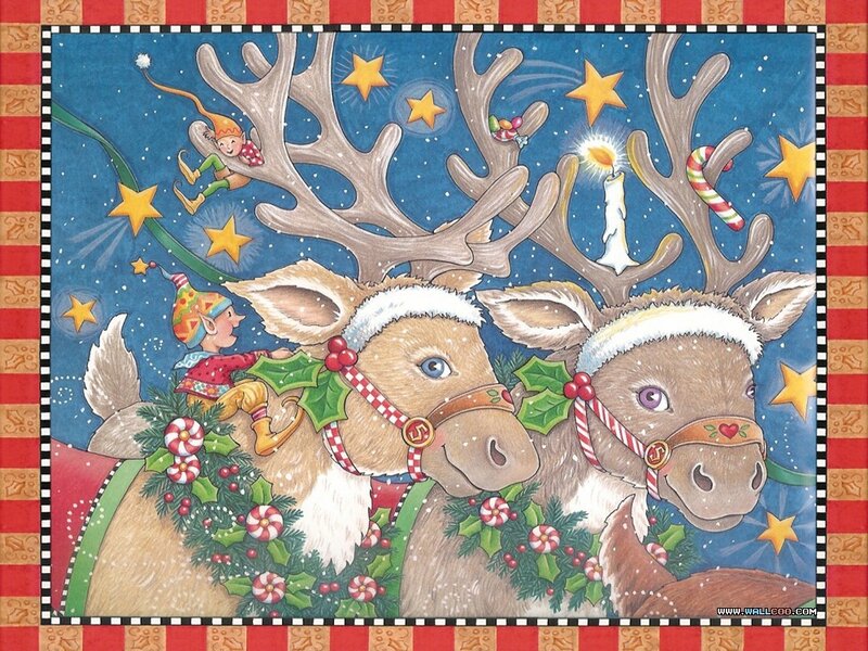 Reindeer with Elves