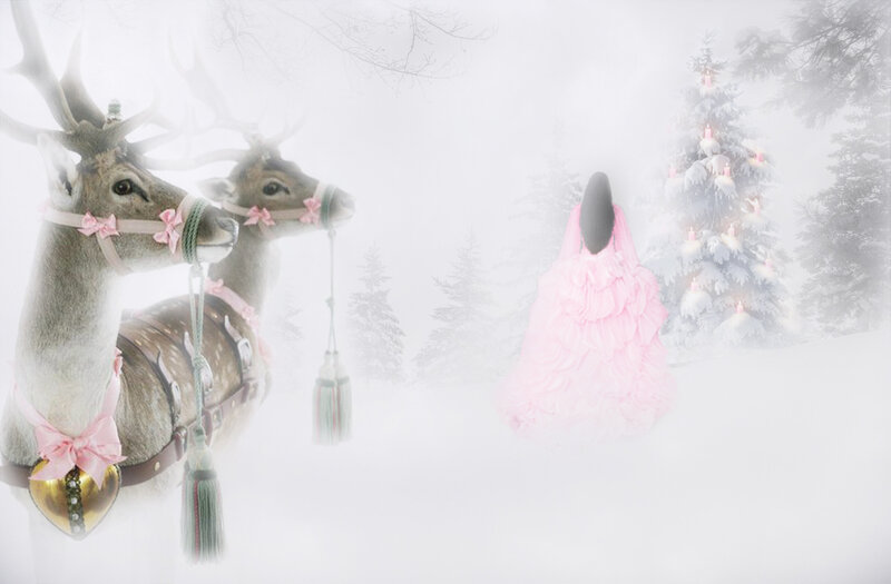 Reindeer with Pink Bows