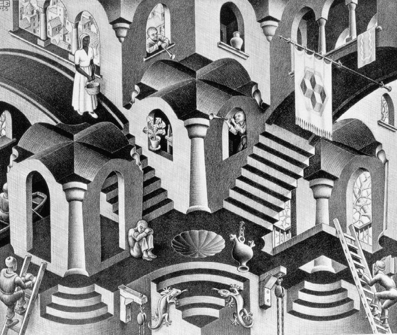 Relativity by Escher