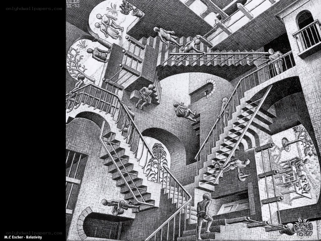 Relativity by Escher