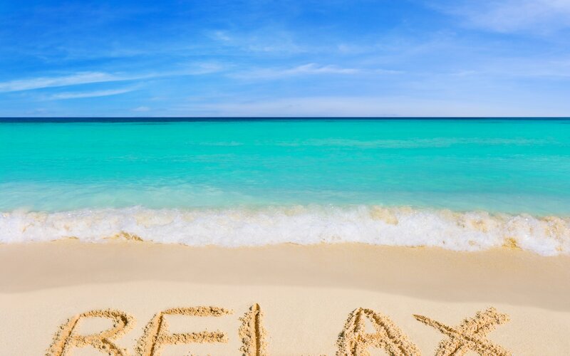 Relax on a tropical beach