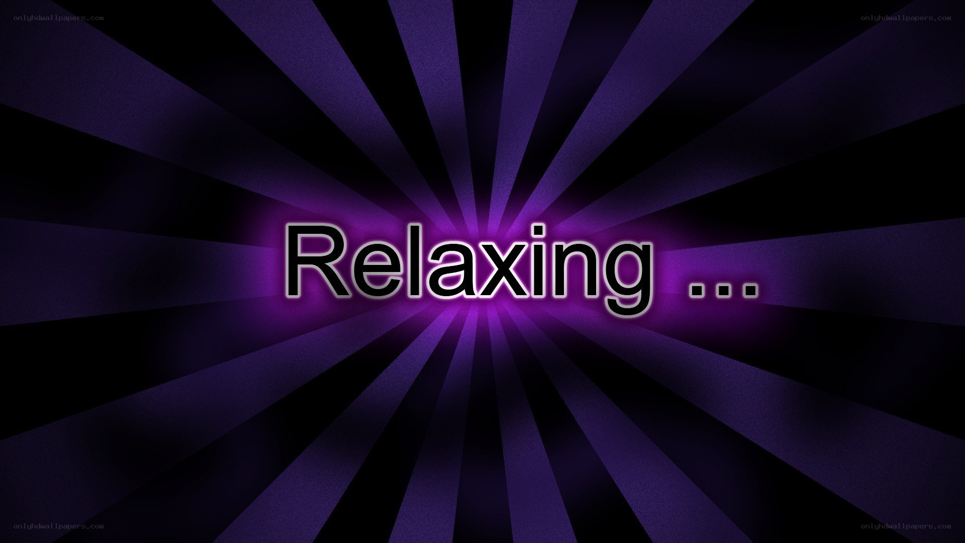 Relaxing screen display