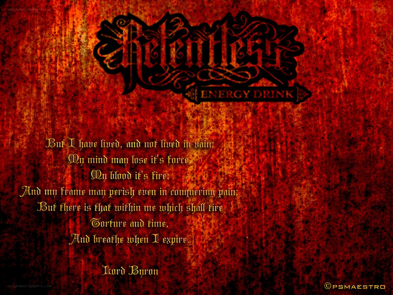Relentless Energy Drink Poem