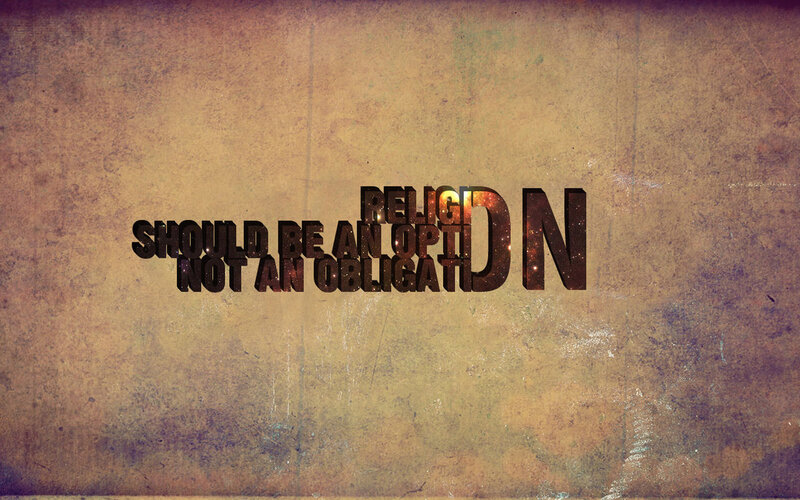 Religion should be an option