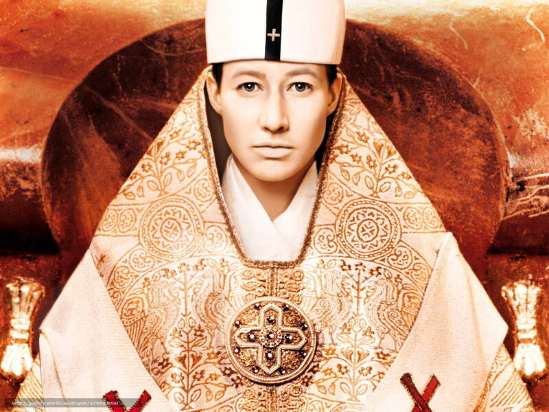 religious figure in ceremonial robes