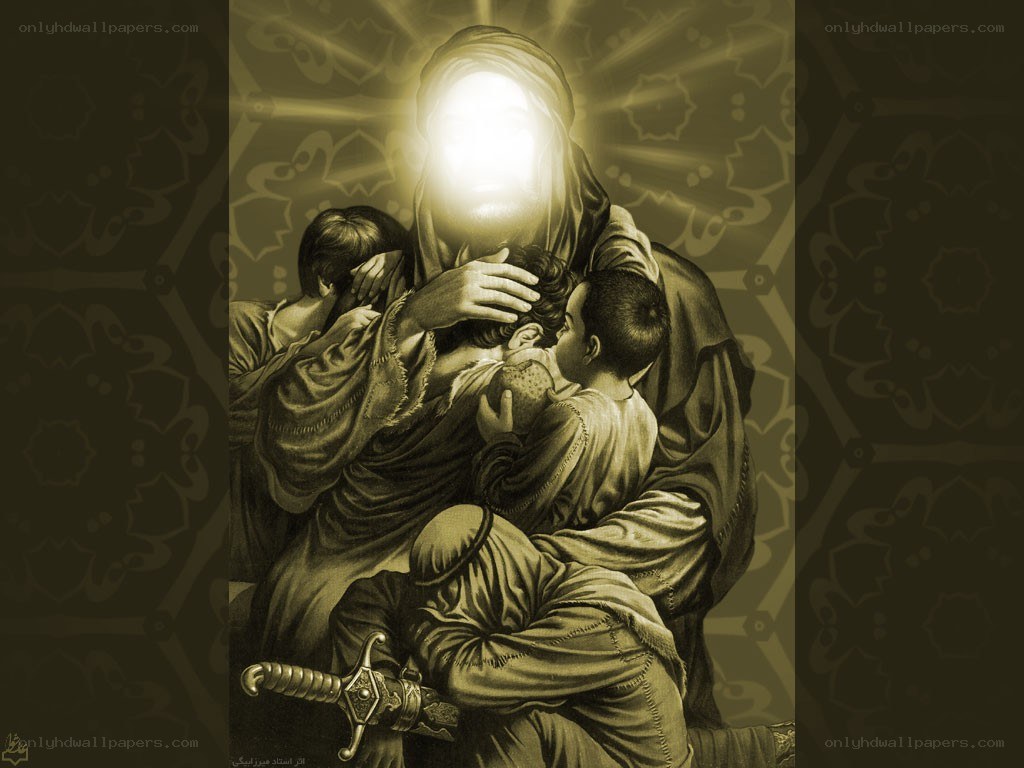 Religious figure with children