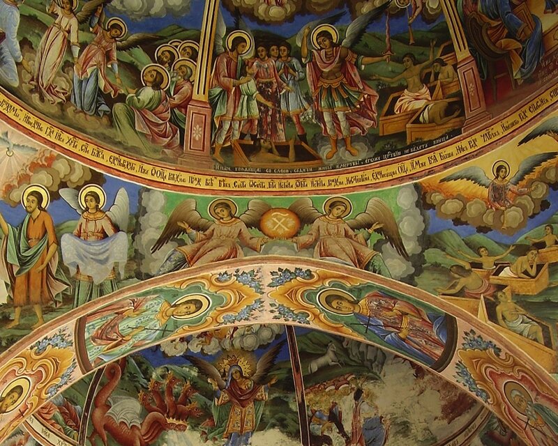 Religious Fresco on Ceiling