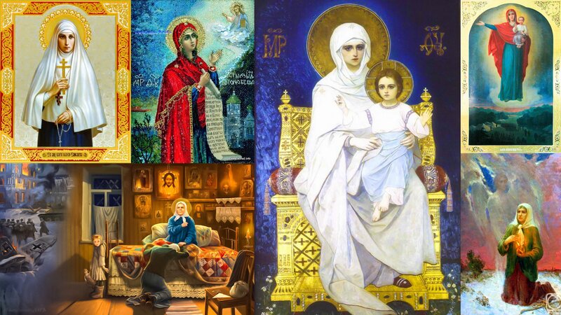 Religious Icons Collage