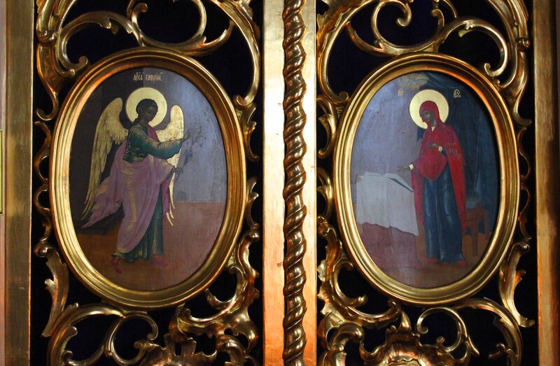 Religious Icons on Doors