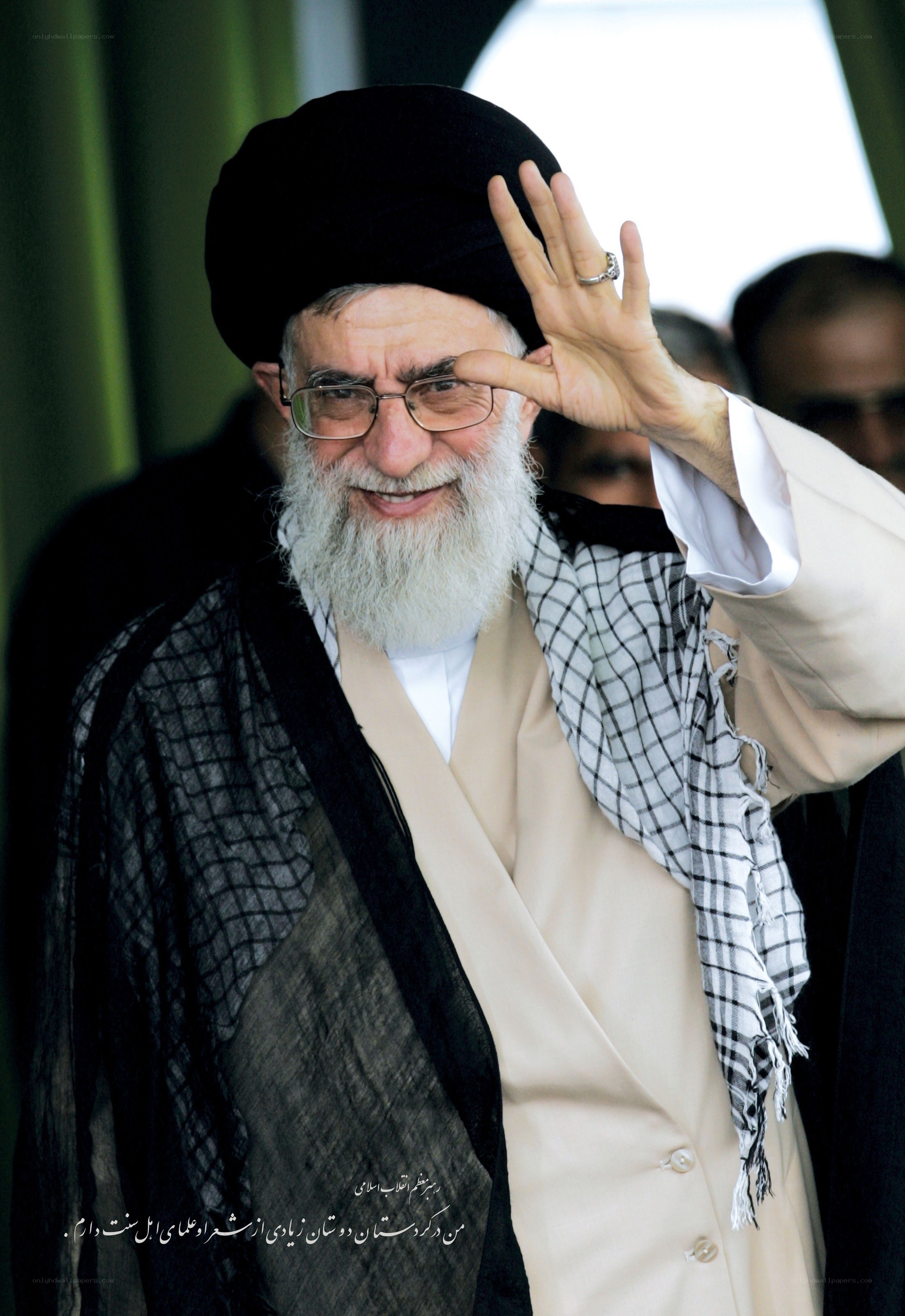 religious leader waving