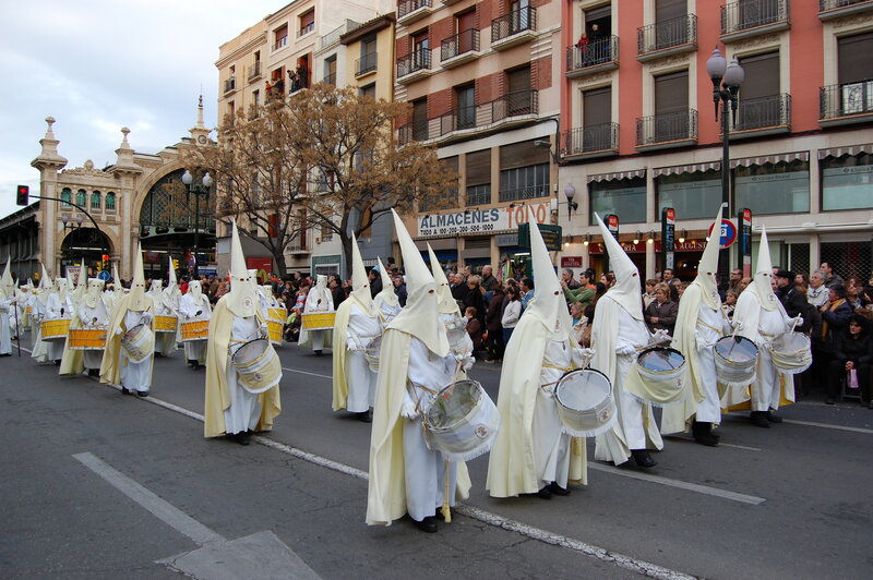 Religious procession with drummers