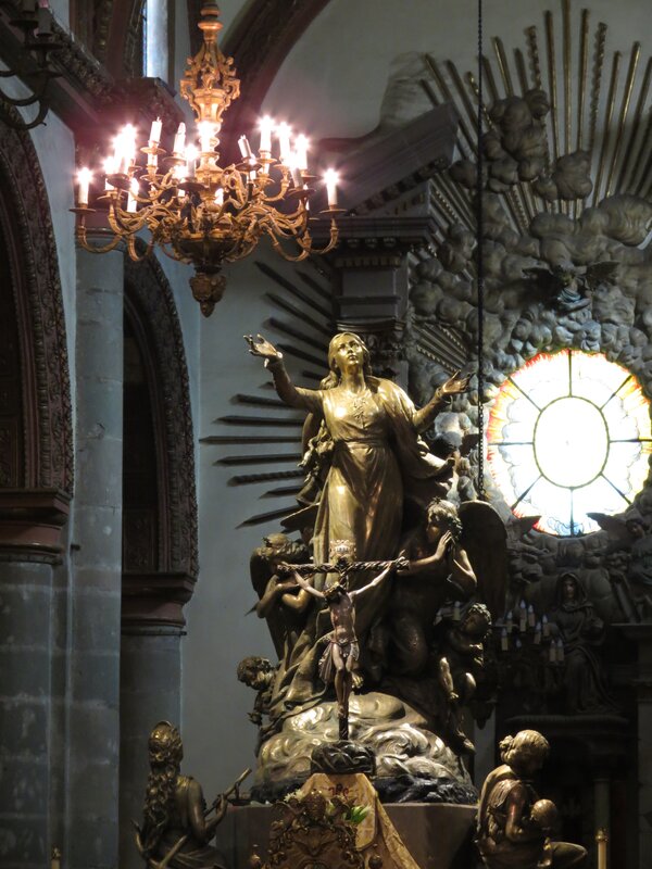 Religious statue in church