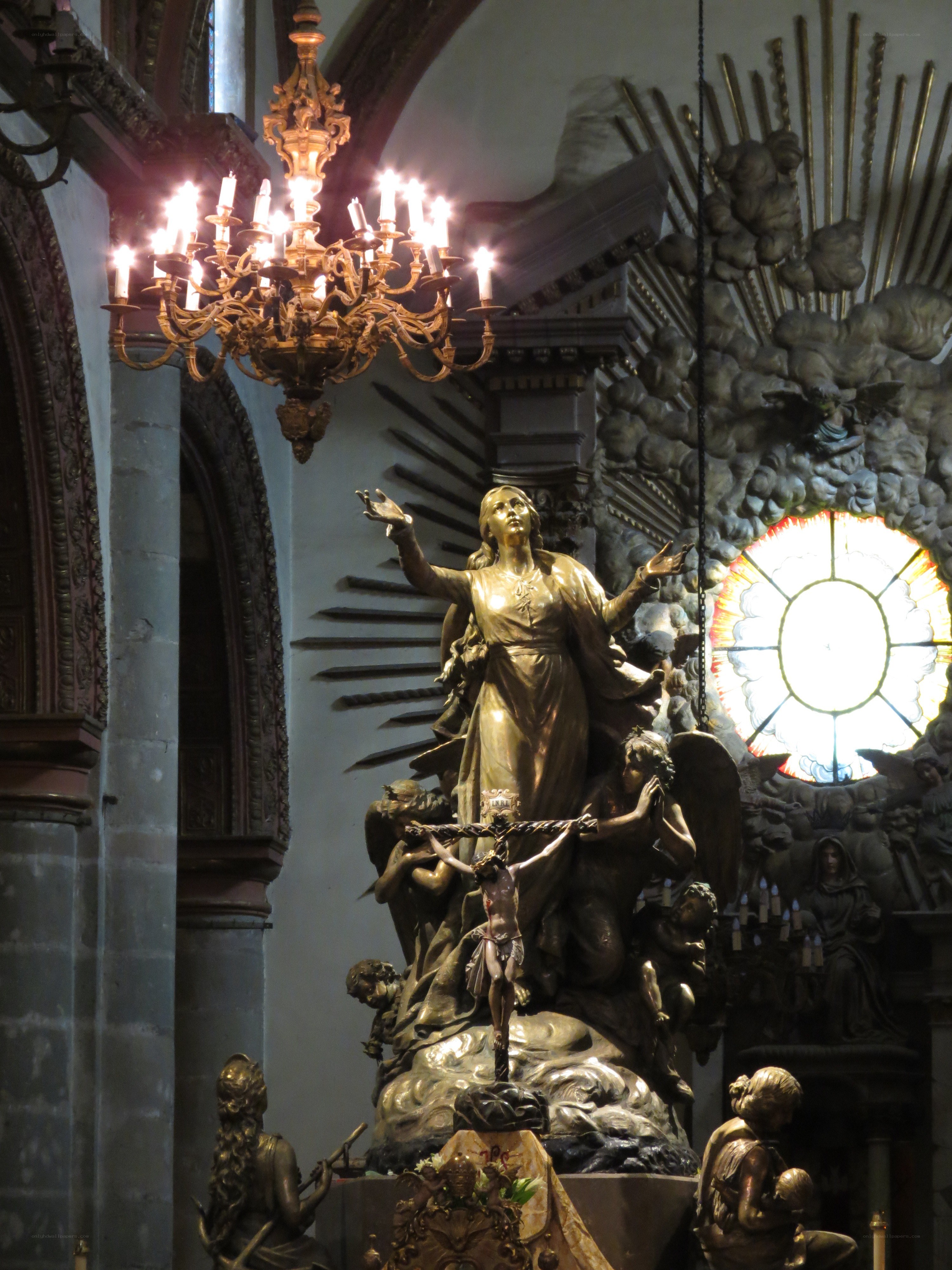 Religious statue in church