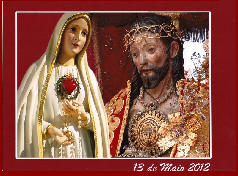 Religious Statues of Jesus and Mary
