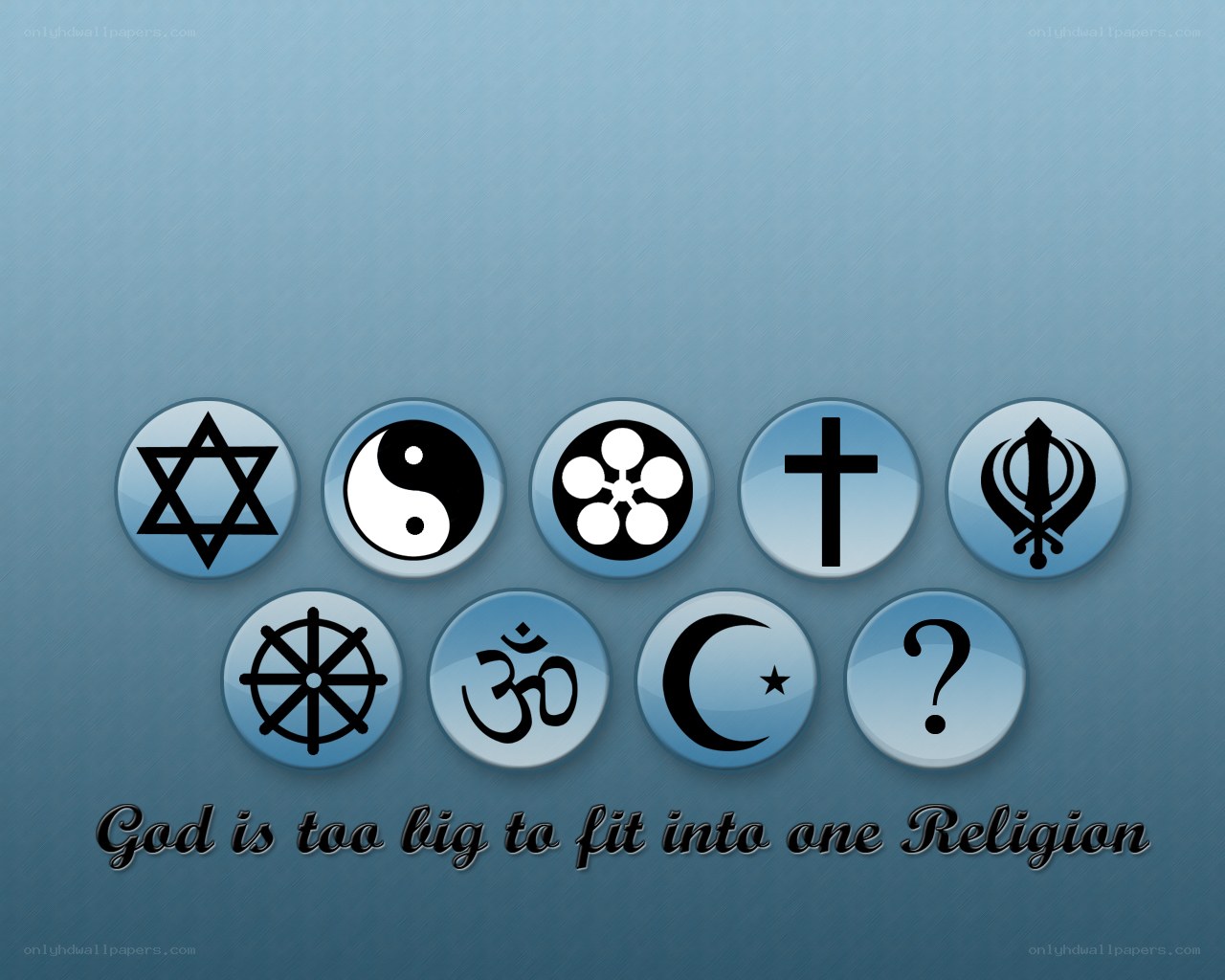 religious symbols and quote