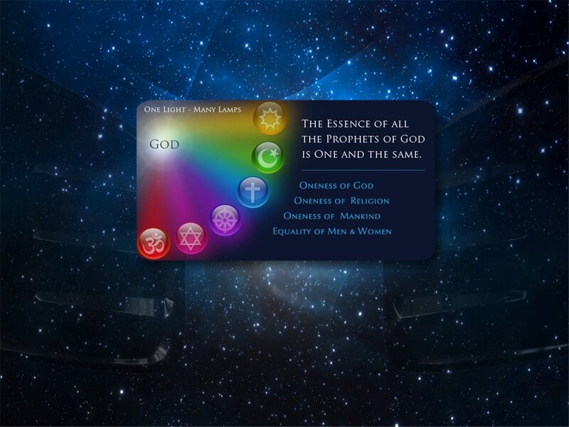 Religious Symbols on Card