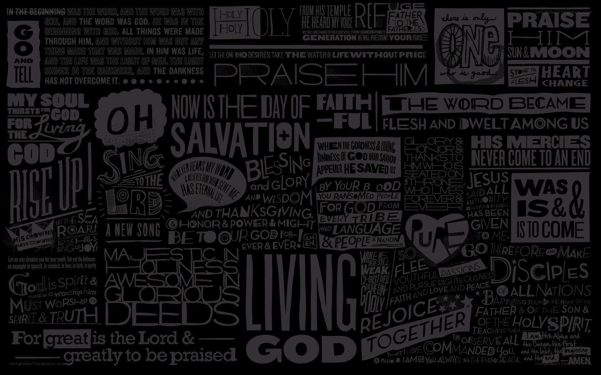 religious text collage