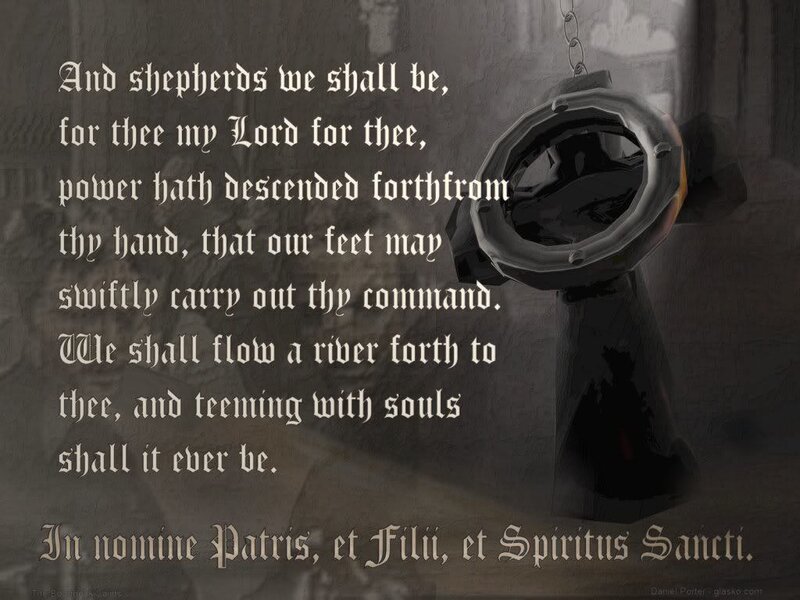 religious text with lantern