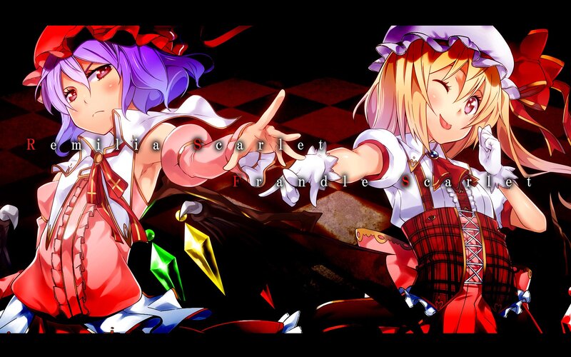 Remilia and Flandre Scarlet