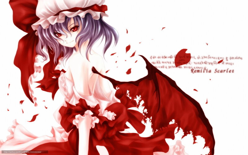 Remilia Scarlet in red dress