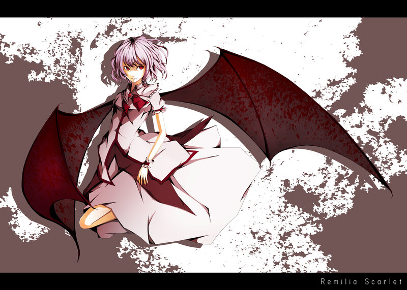 Remilia Scarlet with bat wings