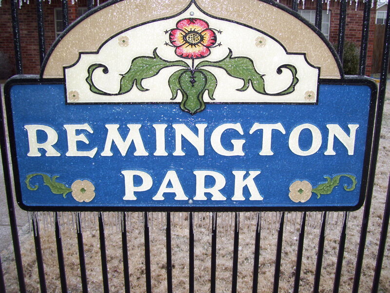 Remington Park sign