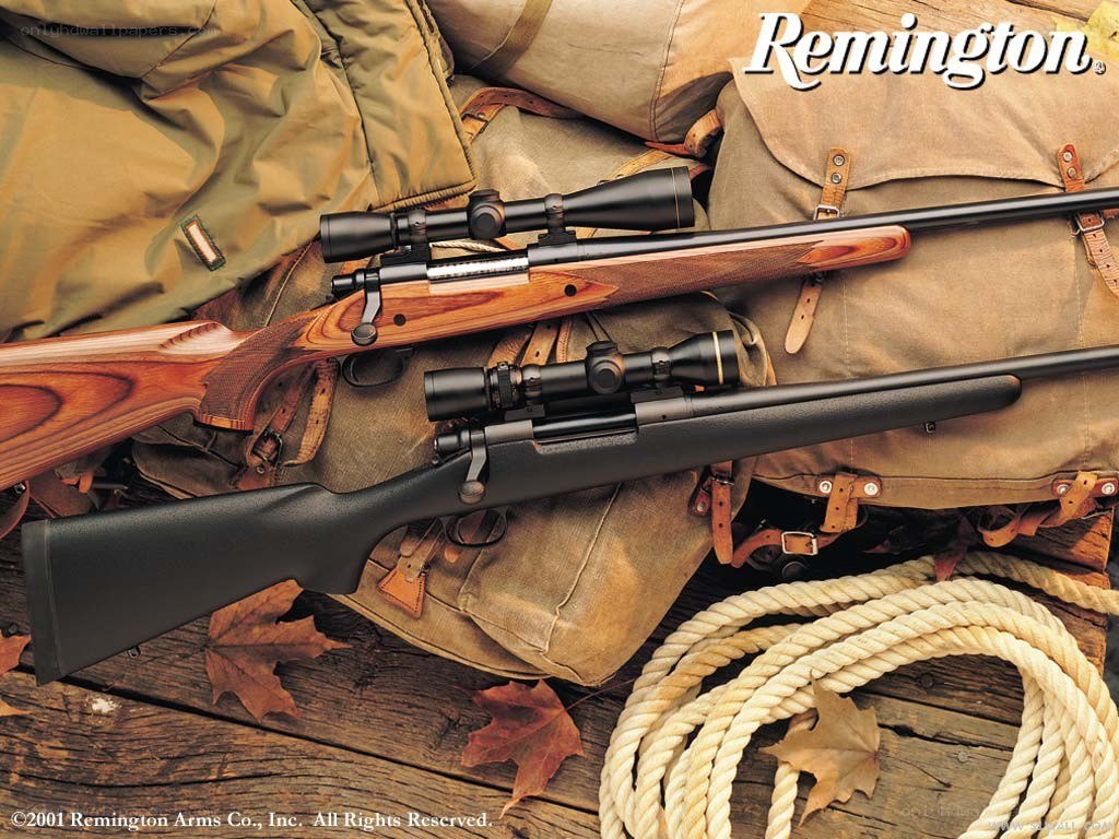 Remington rifles on gear