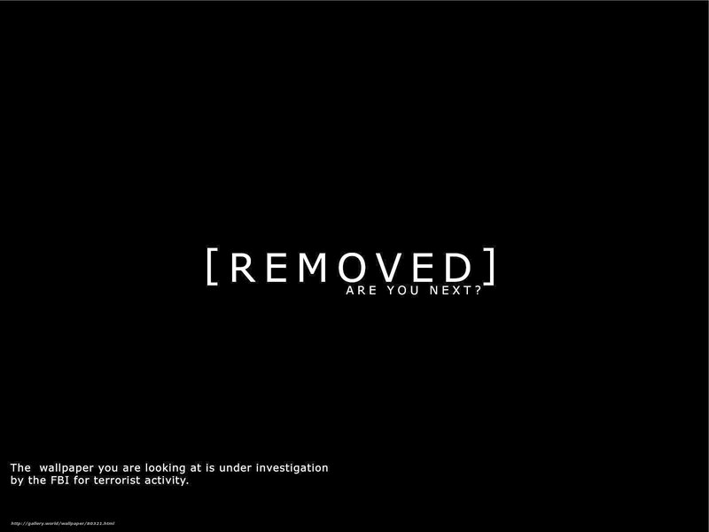 Removed wallpaper notice