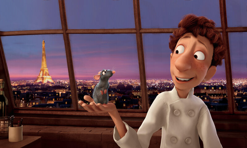 Remy and Linguini in Paris