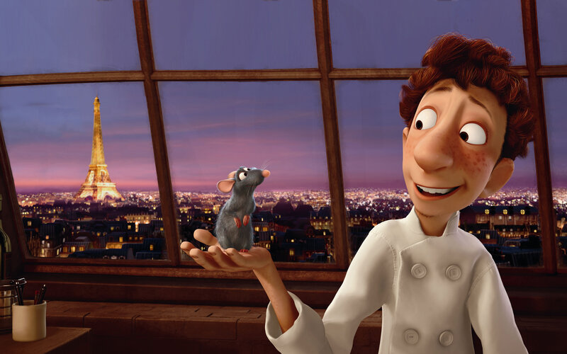 Remy and Linguini in Paris