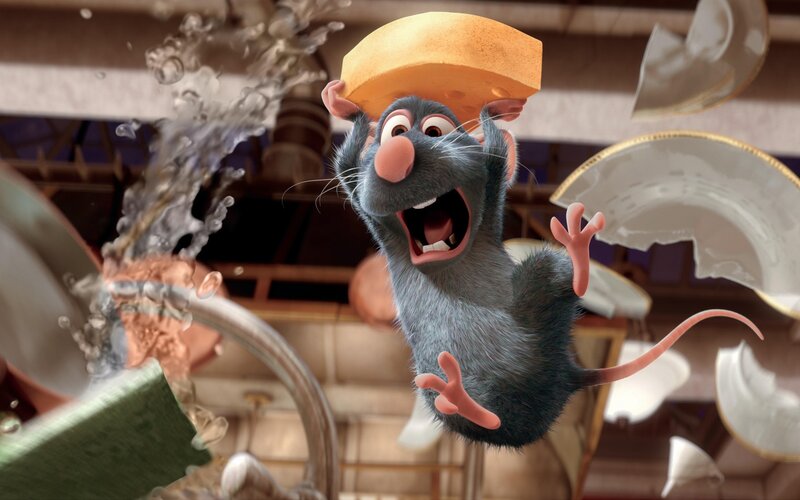 Remy the rat with cheese