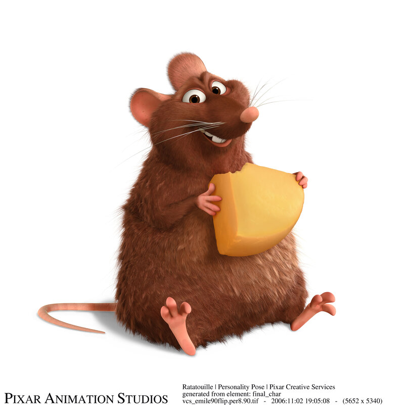 Remy the rat with cheese