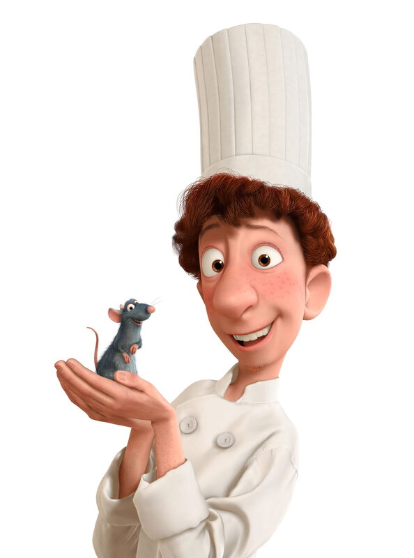 Remy the rat with chef