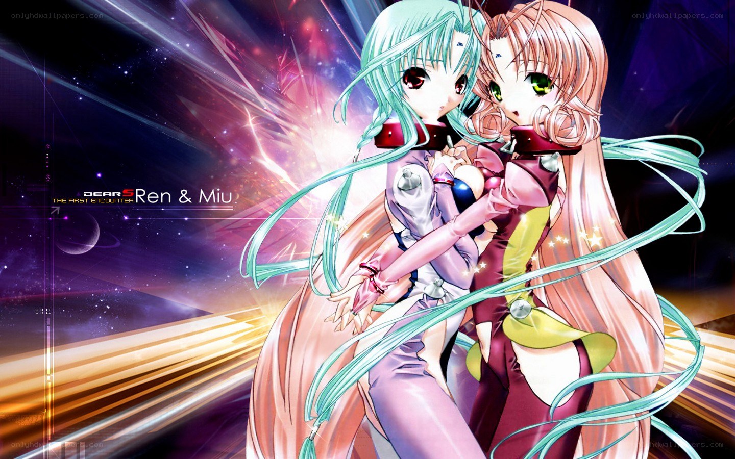 Ren and Miu in space