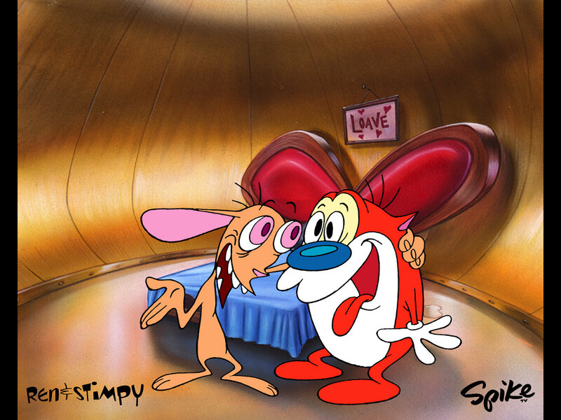 Ren and Stimpy in a Room