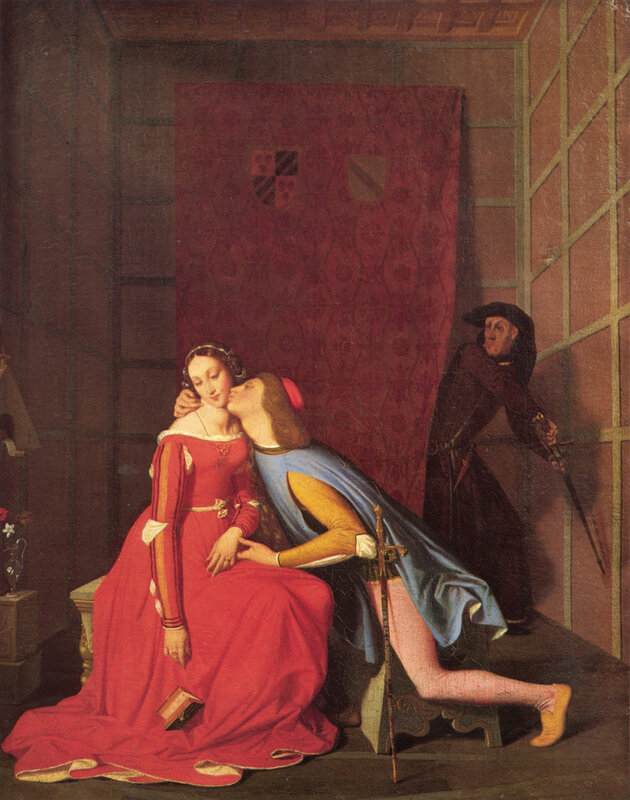Renaissance lovers in a chamber